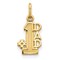Dad Charm 10K Yellow Gold #1 Dad Charm Father Daddy Pendant 15 X 17mm Jewerly
